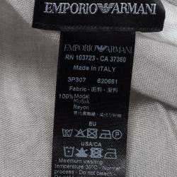 Pre Owned Emporio Armani Grey Modal Scarf
