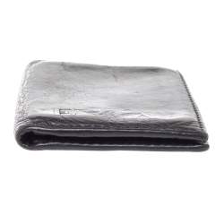 Pre Owned Emporio Armani Dark Brown Leather Card Holder