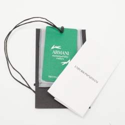 Pre Owned Emporio Armani Blue Nylon and Leather Mini Bag