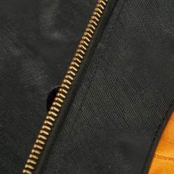 Pre Owned Emporio Armani Black Leather Laptop Bag