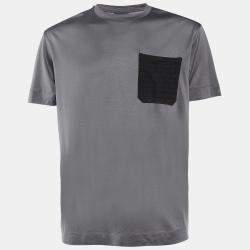 Emporio Armani Grey Jersey Pocket Detail Crew Neck T-Shirt XXL