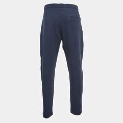 Pre Owned Emporio Armani Navy Blue Knit Trackpants XXL