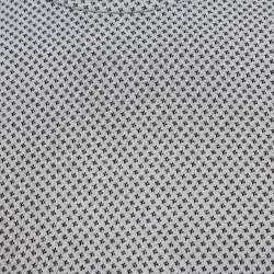 Pre Owned Emporio Armani Grey Patterned Knit Crew Neck T-Shirt S