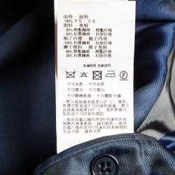 Pre Owned Emporio Armani Navy Blue Wool Suit M