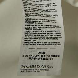 Pre Owned Emporio Armani White Floral Embroidery Lyocell Blend Oversized Shirt XXL