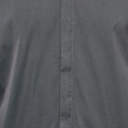 Emporio Armani Grey Stretch Cotton Long Sleeve Shirt XXXL