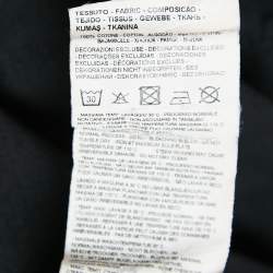 Pre Owned ت-ي ش-ي-ر-ت إ-ي-م-ن-ب-ي-ر-و أ-ر-م-ا-ن-ي ق-ط-ن ت-ط-ر-ي-ز ل-و-غ- و أ-س-و-د ر-ق-ب-ة ط-اق-ي-ة م-ق-ا-س ك-ب-ي-ر ج-د-اً ج-د-اً (ا-ك-س ا-ك-س ل-ا-ر-ج)