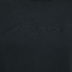 Pre Owned ت-ي ش-ي-ر-ت إ-ي-م-ن-ب-ي-ر-و أ-ر-م-ا-ن-ي ق-ط-ن ت-ط-ر-ي-ز ل-و-غ-و أ-س-و-د ر-ق-ب-ة ط-اق-ي-ة م-ق-ا-س ك-ب-ي-ر ج-د-اً ج-د-اً (ا-ك-س ا-ك-س ل-ا-ر-ج)