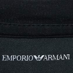 Pre Owned ت-ي ش-ي-ر-ت إ-ي-م-ن-ب-ي-ر-و أ-ر-م-ا-ن-ي ق-ط-ن ت-ط-ر-ي-ز ل-و-غ-و أ-س-و-د ر-ق-ب-ة ط-اق-ي-ة م-ق-ا-س ك-ب-ي-ر ج-د-اً ج-د-اً (ا-ك-س ا-ك-س ل-ا-ر-ج)