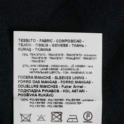 Pre Owned Emporio Armani Navy Blue Gabardine Blazer XL