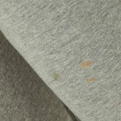 Pre Owned Emporio Armani Grey Logo Embroidered Double Jersey Sweatshirt L