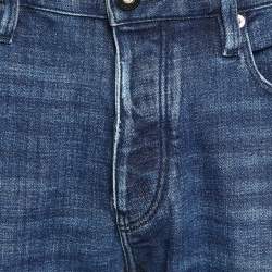 Emporio Armani Blue Distressed Denim Jeans M Waist 33"