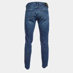 Emporio Armani Blue Distressed Denim Jeans M Waist 33"