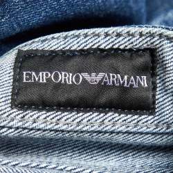 Emporio Armani Blue Distressed Denim Jeans M Waist 33"