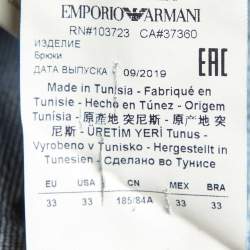 Emporio Armani Blue Distressed Denim Jeans M Waist 33"
