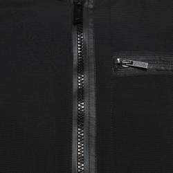Emporio Armani Black Textured Synthetic Johnny Slim Fit Jacket M