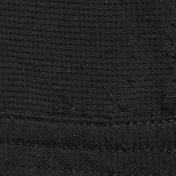 Emporio Armani Black Textured Synthetic Johnny Slim Fit Jacket M