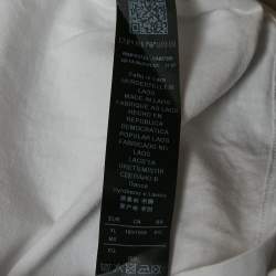 Pre Owned Emporio Armani Underwear White Cotton Jersey T-Shirt XL