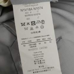 Pre Owned Emporio Armani Grey Virgin Wool Formal Trousers XL