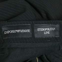 Emporio Armani Black Eteropolitan Line Wool Trousers S