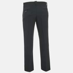 Emporio Armani Black Eteropolitan Line Wool Trousers S