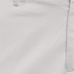 Emporio Armani Grey Cotton Drill Trousers L