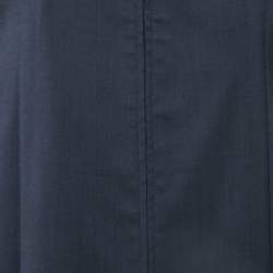 Emporio Armani Navy Blue Wool Zip-Up Blazer XL