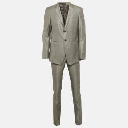 Emporio Armani Grey Wool Tailored Suit L