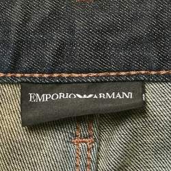 Emporio Armani Blue Faded Denim Skinny Jeans L Waist 34"