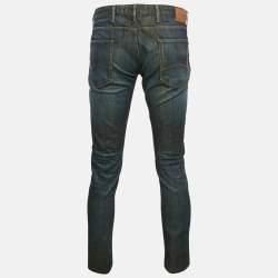 Emporio Armani Blue Faded Denim Skinny Jeans L Waist 34"