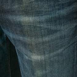 Emporio Armani Blue Faded Denim Skinny Jeans L Waist 34"