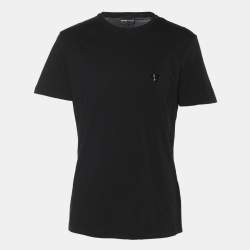 Emporio Armani Black Jersey Logo Crew Neck T-Shirt XL