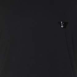 Emporio Armani Black Jersey Logo Crew Neck T-Shirt XL