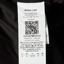 Emporio Armani Black Knit Hooded Jacket & Sweatpants L