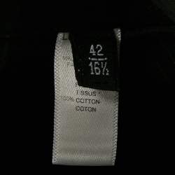 Emporio Armani Black Striped Cotton Long Sleeve Shirt XL