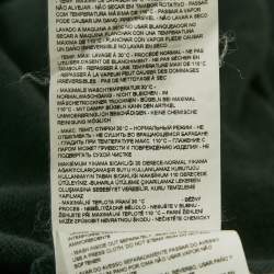 Pre Owned Emporio Armani Green Logo Print Cotton Hoodie M