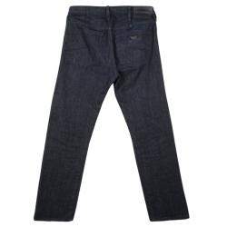 Pre Owned Emporio Armani Indigo Dark Wash Denim Basic Fit Jeans S