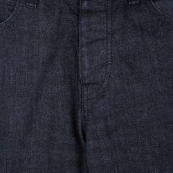 Pre Owned Emporio Armani Indigo Dark Wash Denim Basic Fit Jeans S