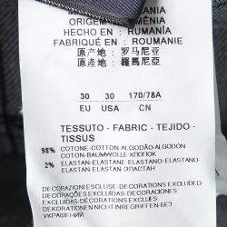 Pre Owned Emporio Armani Indigo Dark Wash Denim Basic Fit Jeans S