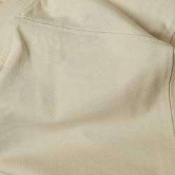 Pre Owned Emporio Armani Light Beige Jersey Crewneck T-Shirt XS