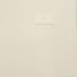 Pre Owned Emporio Armani Light Beige Jersey Crewneck T-Shirt XS