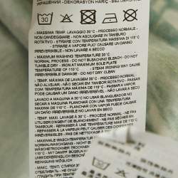 Pre Owned Emporio Armani Green Abstract Print Jersey Crewneck T-Shirt S