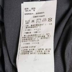 Pre Owned Emporio Armani Grey Printed Jersey Crewneck T-Shirt S