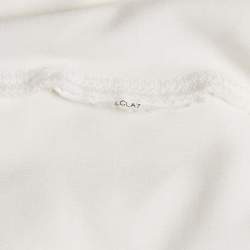 Pre Owned Emporio Armani White Jersey Short Sleeve Shirt S