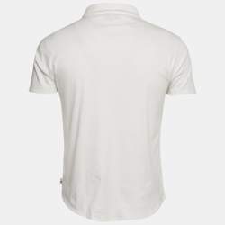Pre Owned Emporio Armani White Jersey Short Sleeve Shirt S