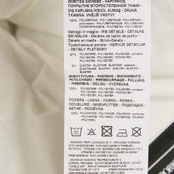 Pre Owned Emporio Armani Black Logo Applique Nylon Bomber Jacket M 