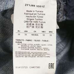 مملوكة مسبقًا Emporio Armani Blue Denim Straight Fit Jeans M Waist 33" 