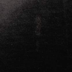 Pre Owned Emporio Armani Black Velvet Hoodie XXXL