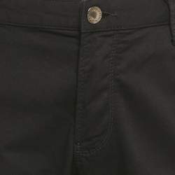 Pre Owned Emporio Armani Black Cotton Formal Pants XXL