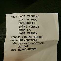 Pre Owned Emporio Armani Grey Pinstriped Wool Vest L